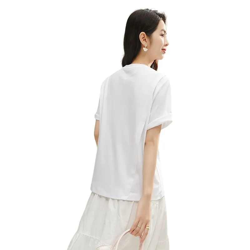 Late White Regular T Shirt Women's White-3