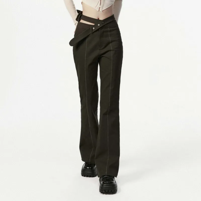 PUKI Cargo Pants Women's Dark Green-4