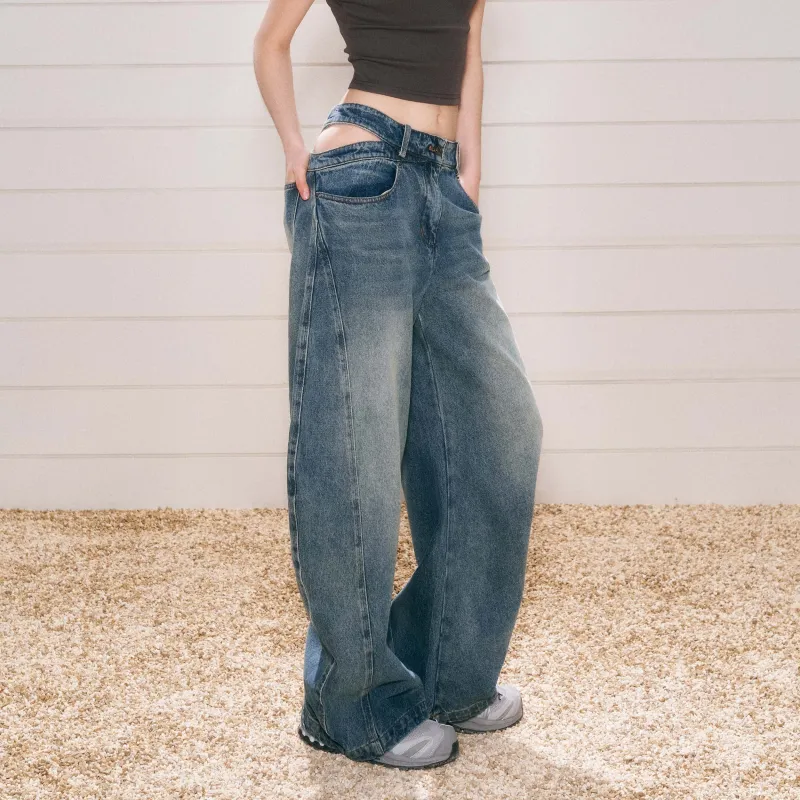 PUKI Jeans Women's Blue-4