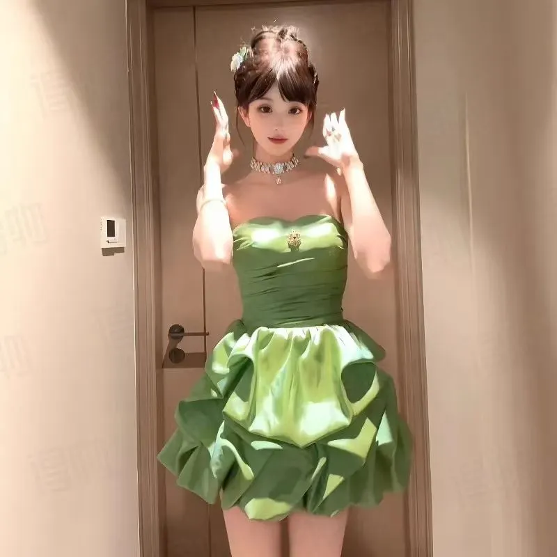 CZMO Sleeveless Dresses Women's Green-3