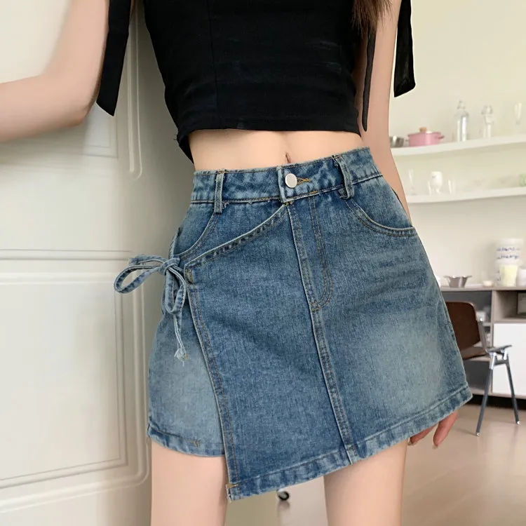CZMO Denim Shorts Women's Dark Blue-4