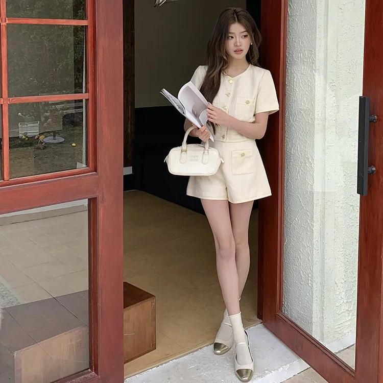 Pa33word Casual Suit Women's Apricot Single Item-4