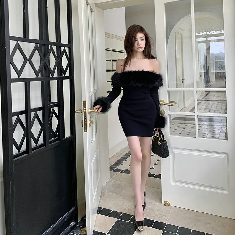 CZMO Long Sleeved Dress Women's Black-3