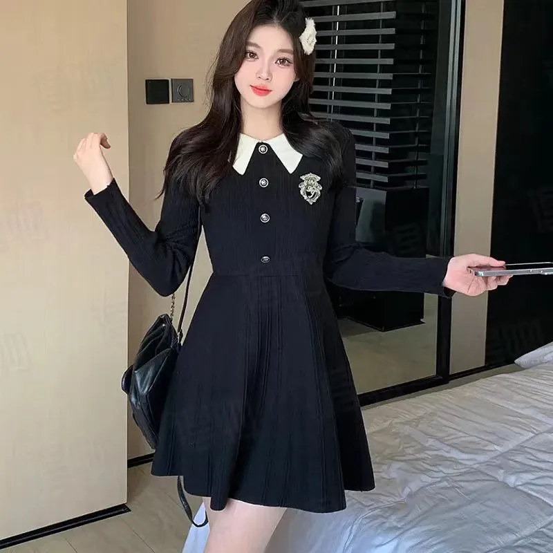 CZMO Long Sleeved Dress Women's Black-3