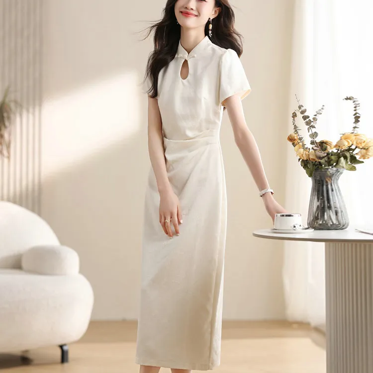 CZMO Short Sleeved Dresses Women's White-2