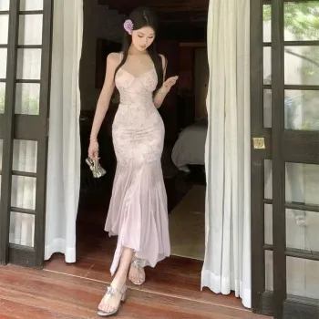 CZMO Slip Dresses Women's Lavender