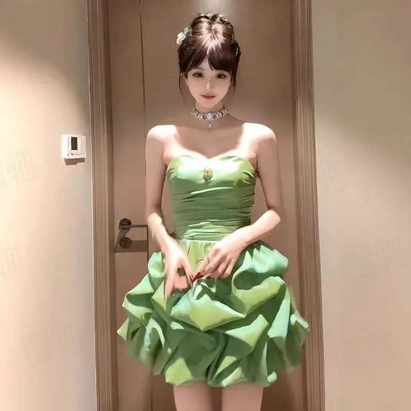 CZMO Sleeveless Dresses Women's Green-2