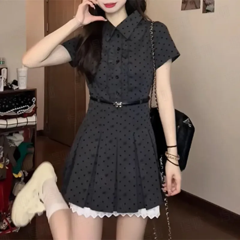 CZMO Short Sleeved Dress Women's Black-2