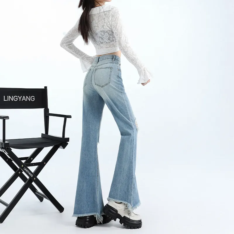 OZVO Jeans Women's Light Blue Pants-2
