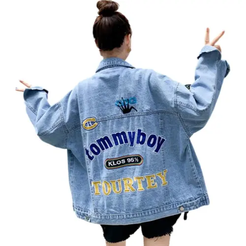 OZVO Denim Jackets Women's Blue