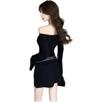OZVO Long Sleeved Dresses Women's Black