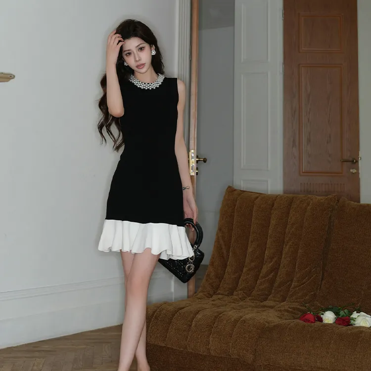 OZVO Sleeveless Dresses Women's Black-5