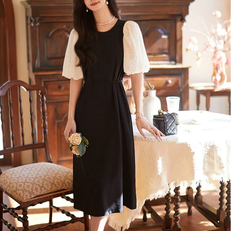 OZVO Short Sleeved Dresses Women's Black-2