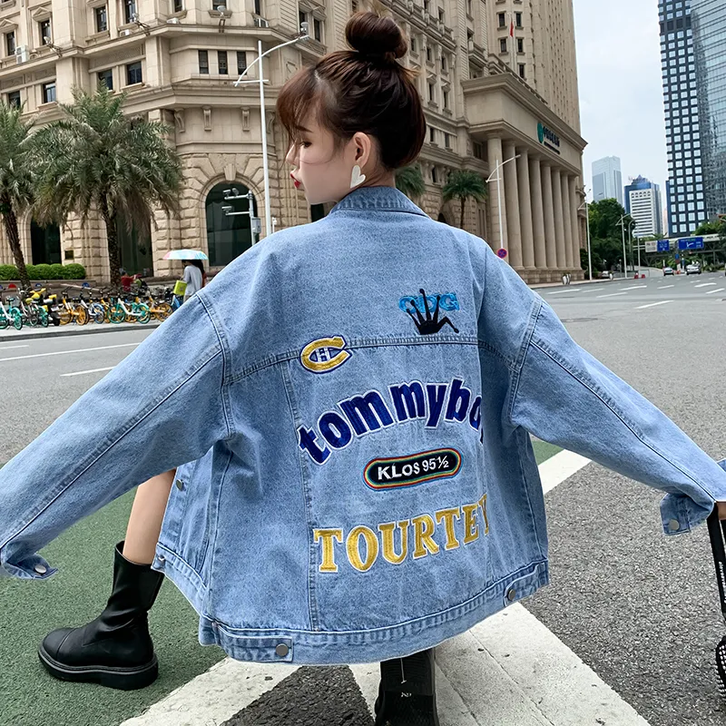 OZVO Denim Jackets Women's Blue-1