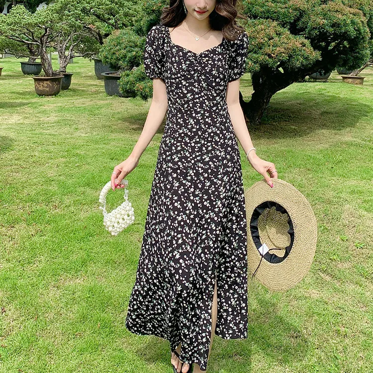 OZVO Short Sleeved Dresses Women's Black-4
