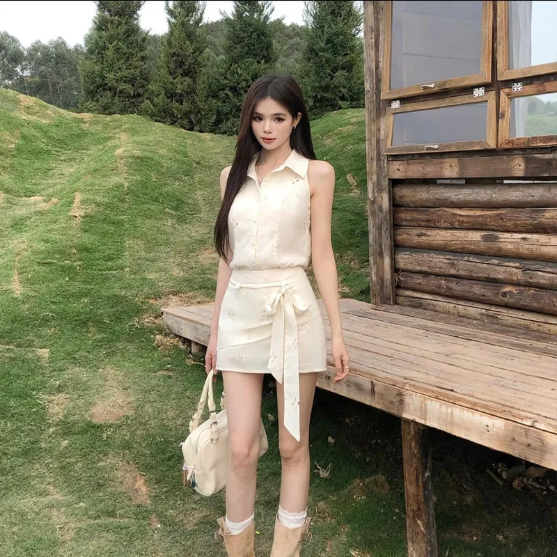 OZVO Two Piece Skirt Sets Women's-3