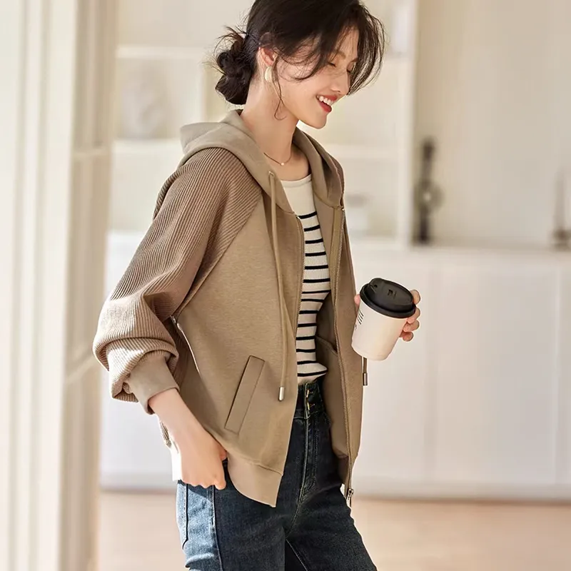 OZVO Jacket Women's Khaki Camel-2