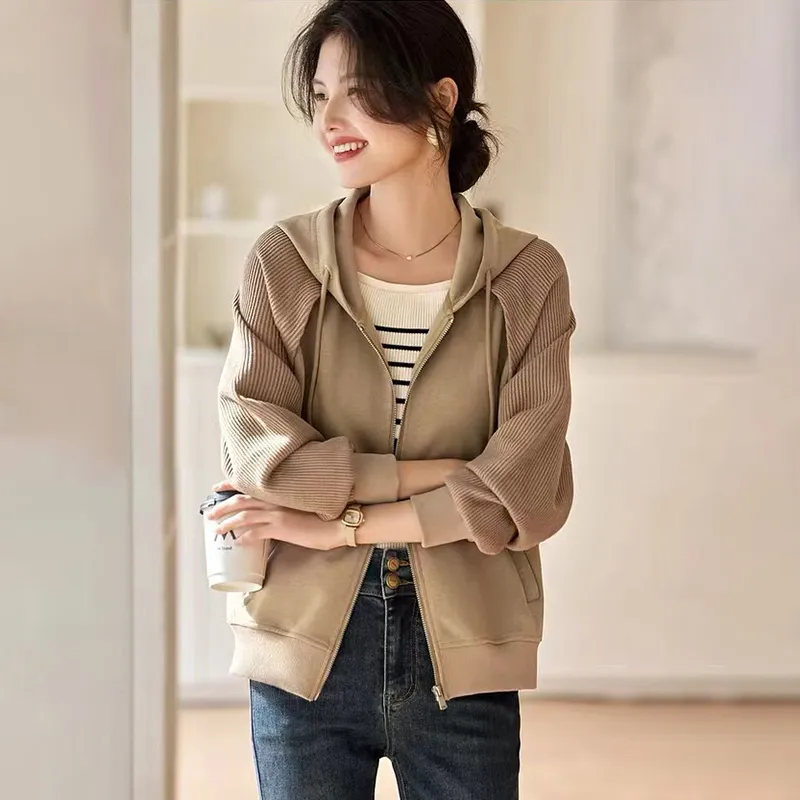 OZVO Jacket Women's Khaki Camel-1