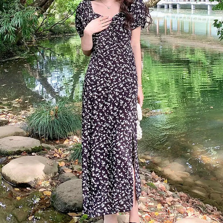 OZVO Short Sleeved Dresses Women's Black-6