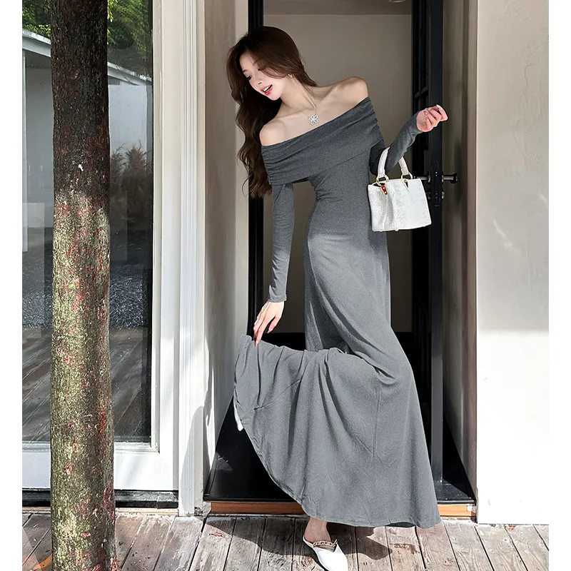 OZVO Long Sleeved Dresses Women's-5