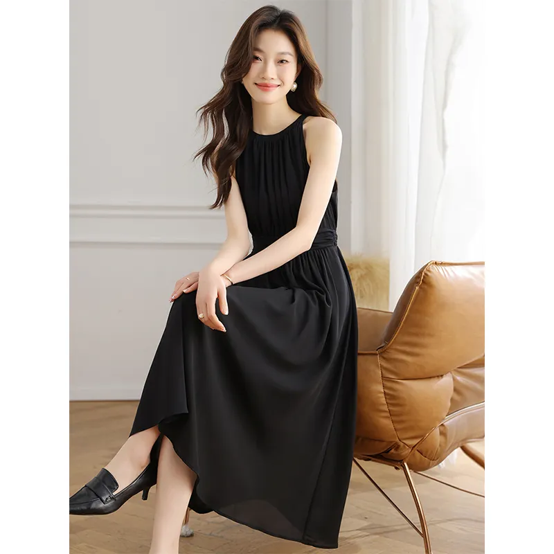 OZVO Sleeveless Dresses Women's Black-3