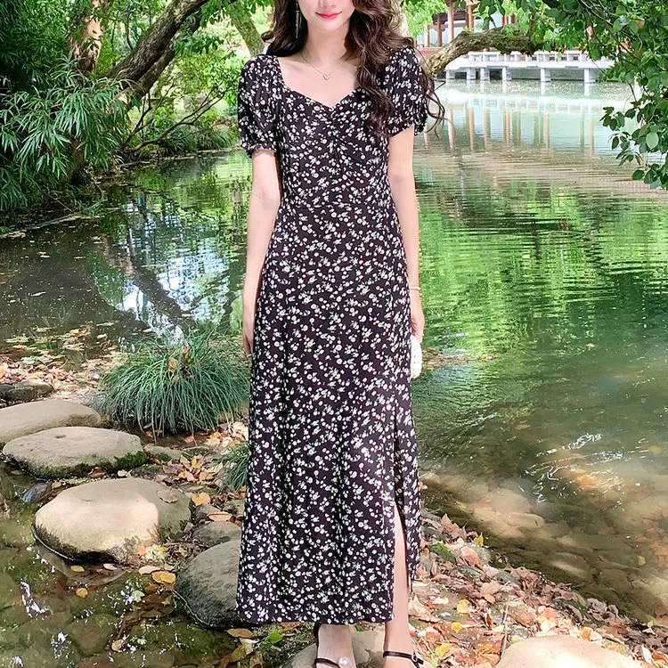OZVO Short Sleeved Dresses Women's Black-2