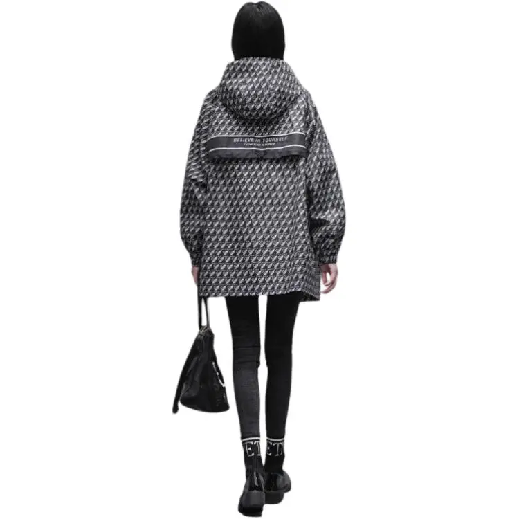 OZVO Trench Coats Women's Black-1