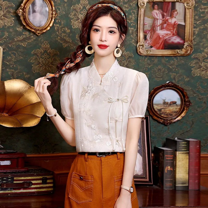 OZVO Shirts Women's Apricot-2