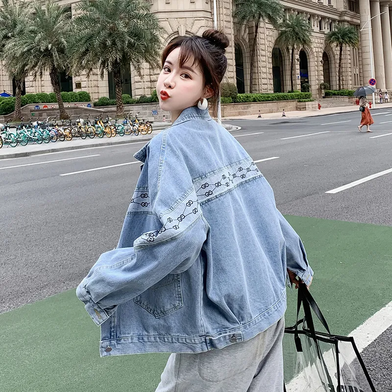OZVO Denim Jackets Women's Blue-2