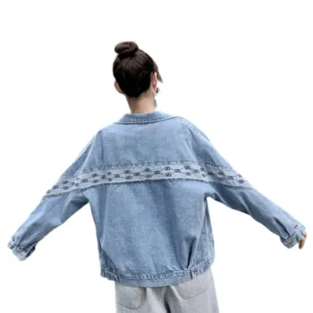 OZVO Denim Jackets Women's Blue