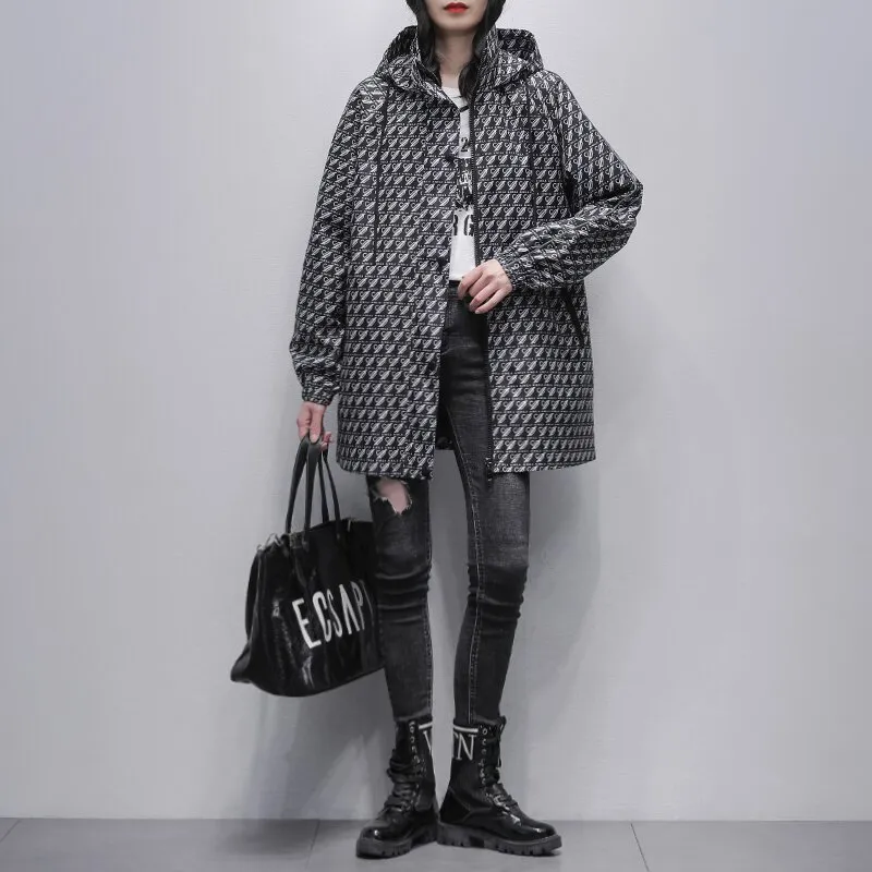 OZVO Trench Coats Women's Black-2