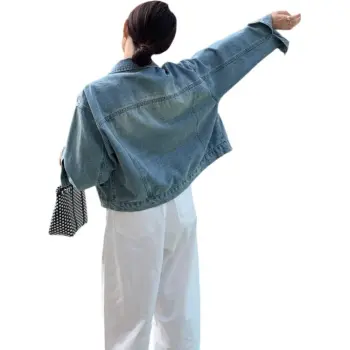 OZVO Denim Jackets Women's Blue
