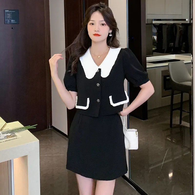 OZVO Two Piece Skirt Sets Women's-2