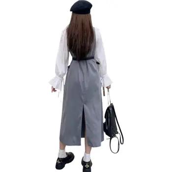 OZVO Long Sleeved Dresses Women's Gray