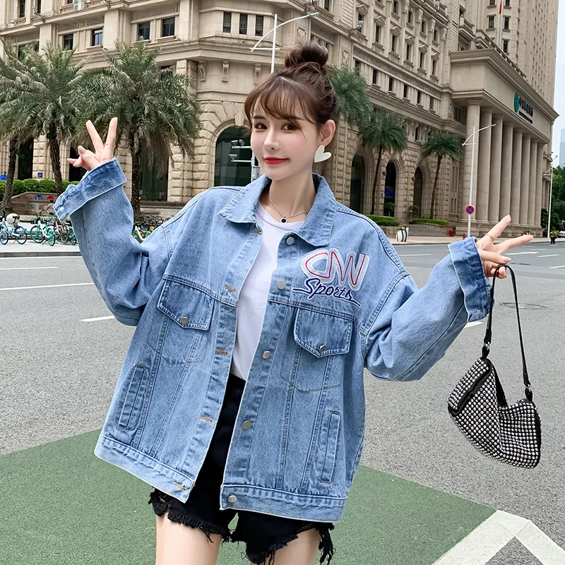 OZVO Denim Jackets Women's Blue-2