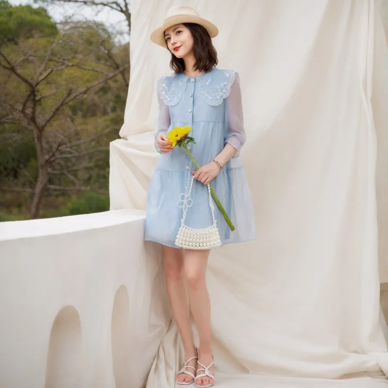 OZVO Long Sleeved Dresses Women's-4