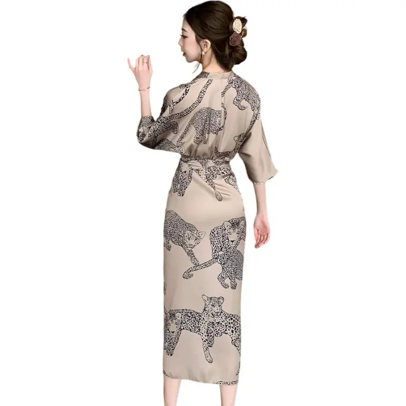 OZVO Short Sleeved Dresses Women's Money Panther-0