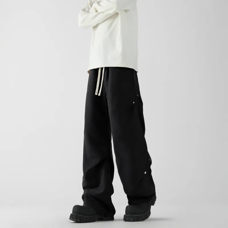 YATSI Casual Pants Unisex Blue Pink-3