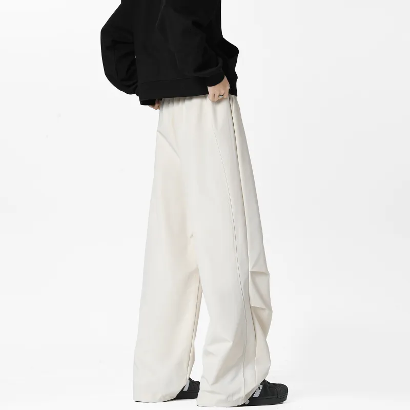 YATSI Casual Pants Unisex Dark Red-8