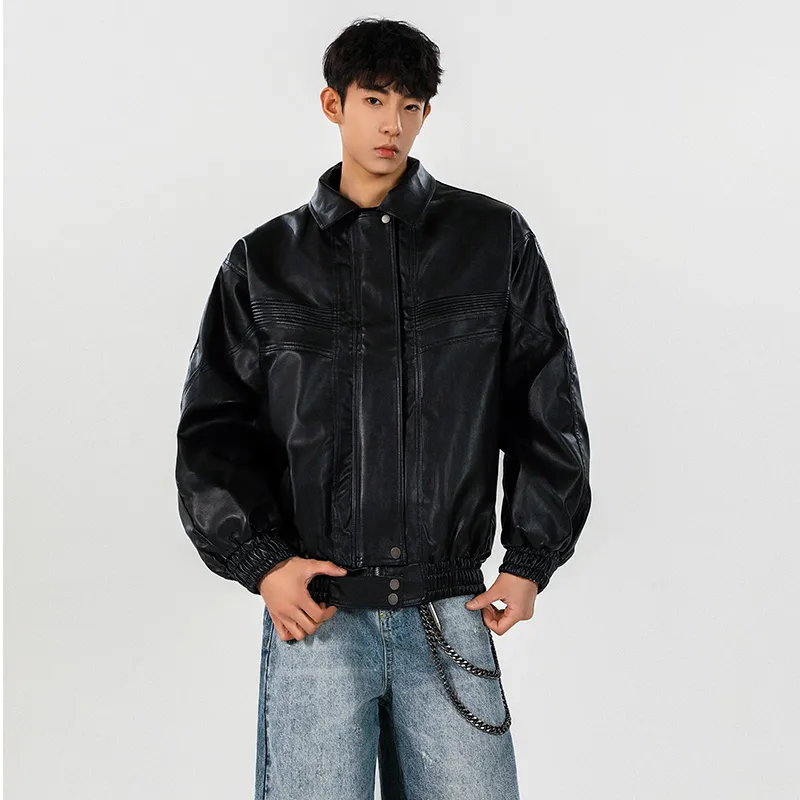 YATSI Leather Jacket Unisex Black-4