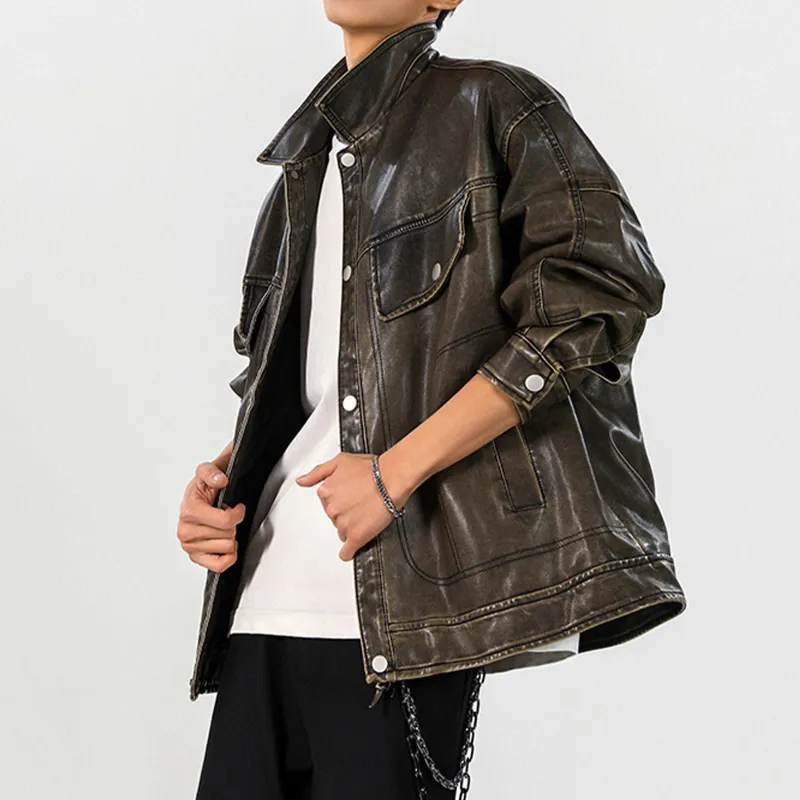 YATSI Leather Jackets Unisex-8