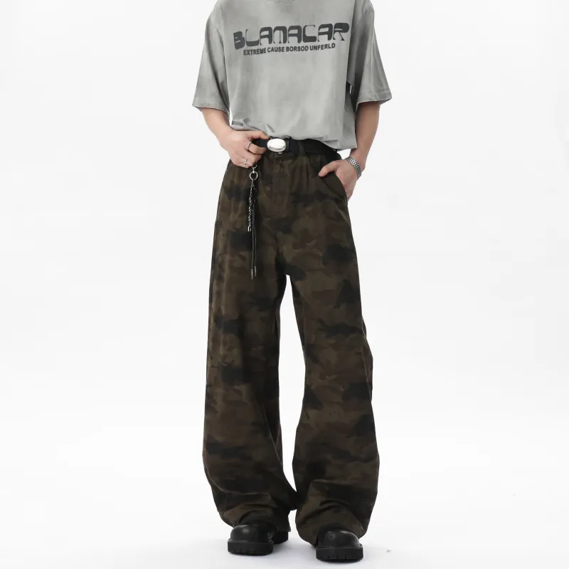 YATSI Cargo Pants Unisex Jungle Camouflage-2