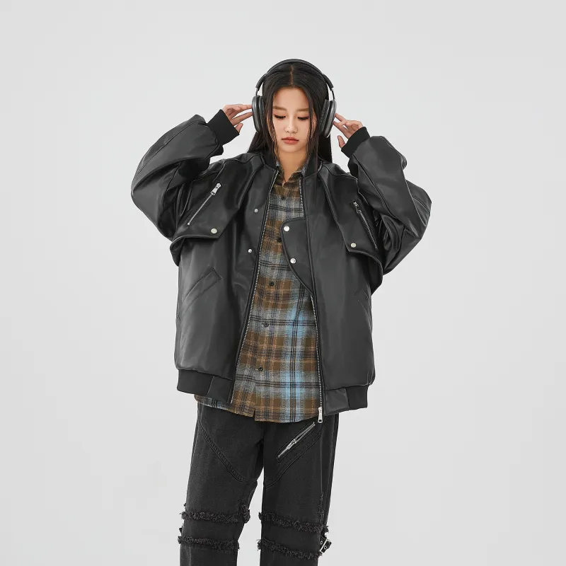 YATSI Leather Jackets Unisex-4