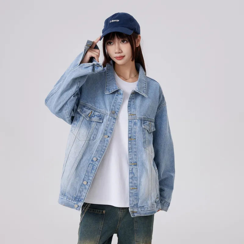 MIIRACER Denim Jackets Unisex Black-16