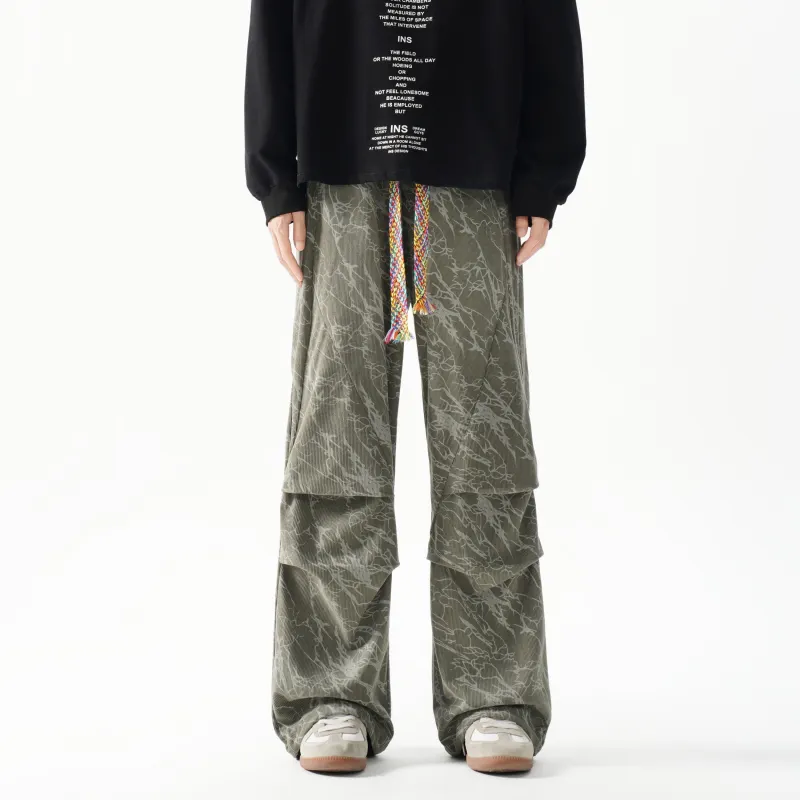 PAINT STAIN Casual Pants Unisex-48