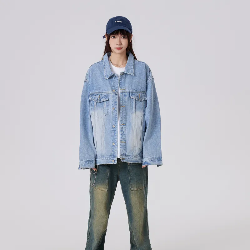 MIIRACER Denim Jackets Unisex Black-14