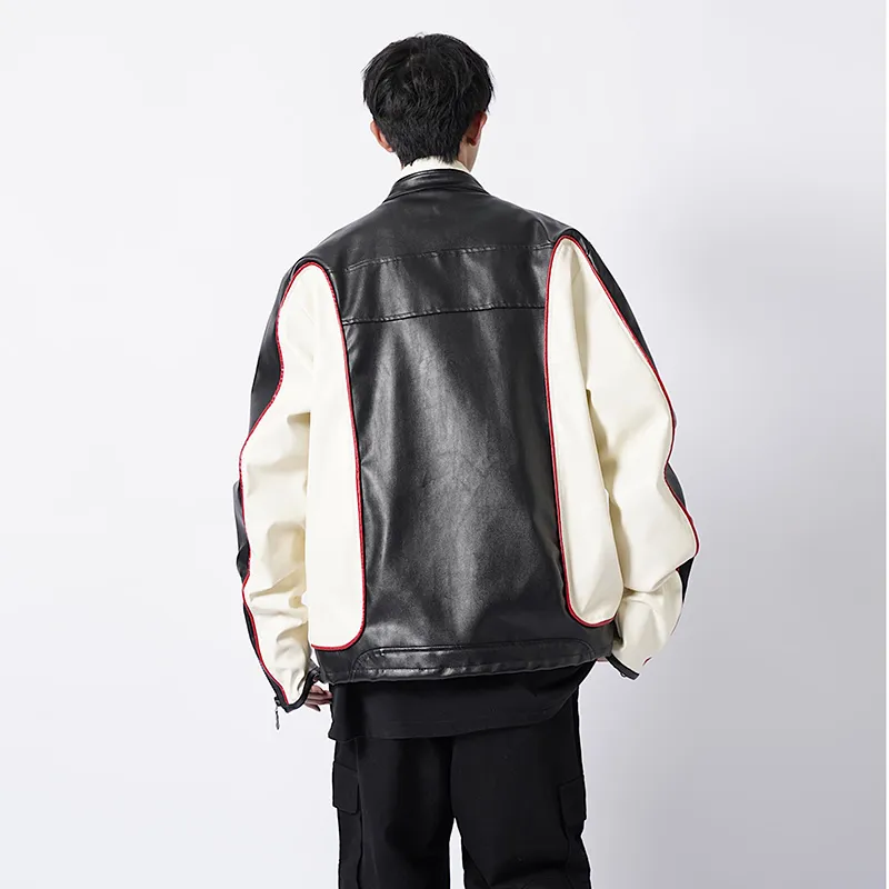 YATSI Leather Jacket Unisex Black-4