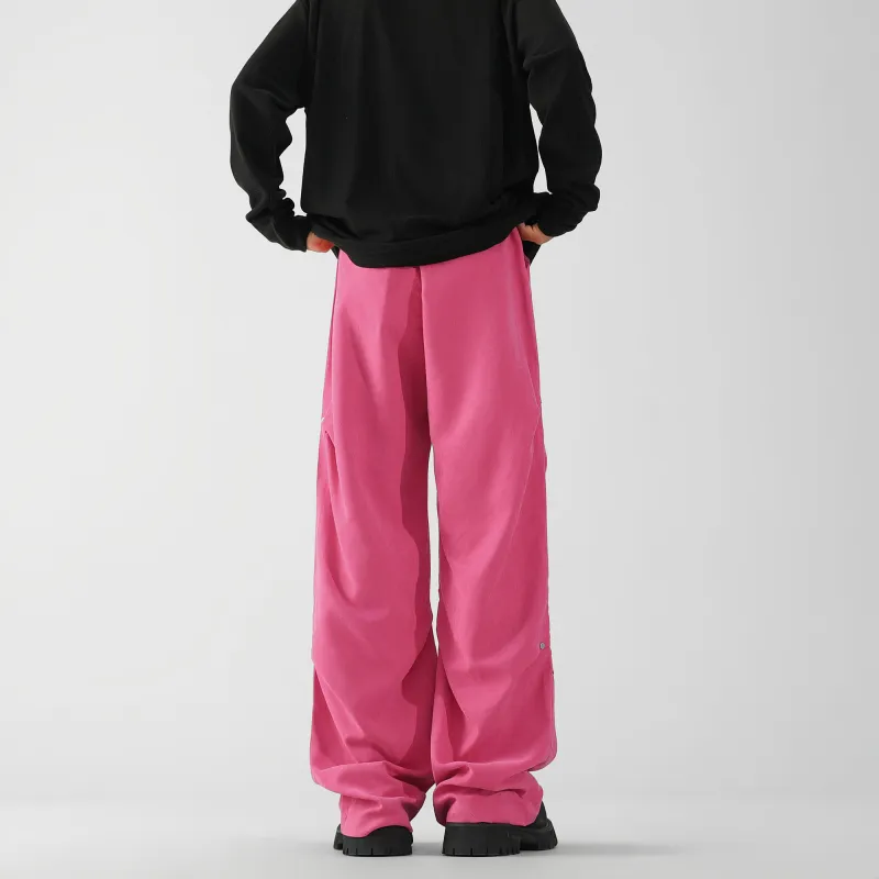 YATSI Casual Pants Unisex Blue Pink-9