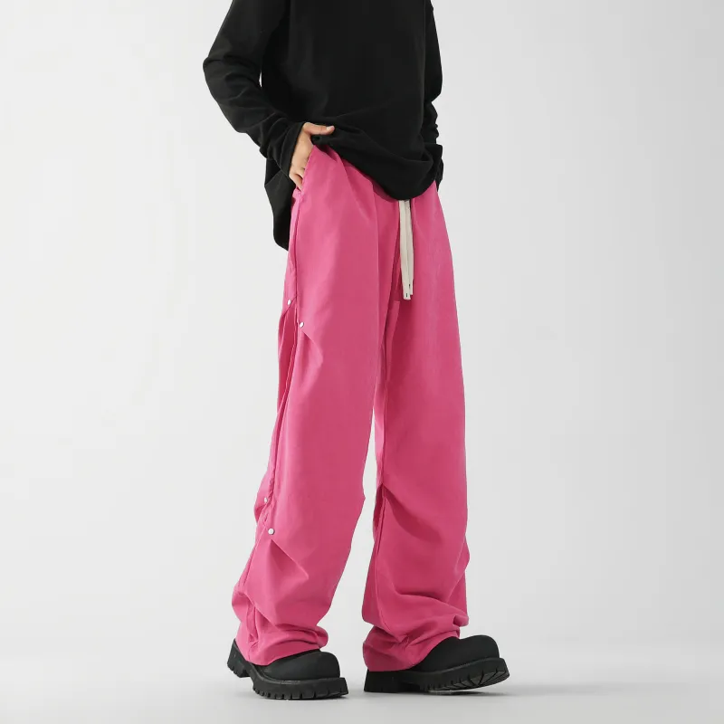 YATSI Casual Pants Unisex Blue Pink-7