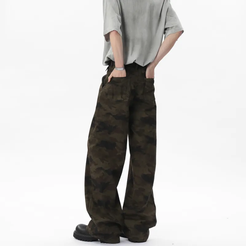 YATSI Cargo Pants Unisex Jungle Camouflage-3